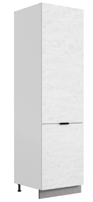 Шкаф-пенал Стоун 2 L600 (2 дв.гл.) (белый/белая скала) в Перми