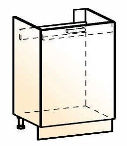 Шкаф рабочий под мойку Стоун L600 (1 дв. гл.) в Перми - изображение