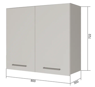 Сушильный шкаф на кухню ВС7 80, Бетон пайн/Антрацит в Перми - предосмотр