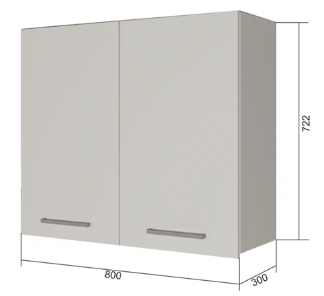 Кухонный шкаф ВС7 80, Роза/Антрацит в Перми - изображение