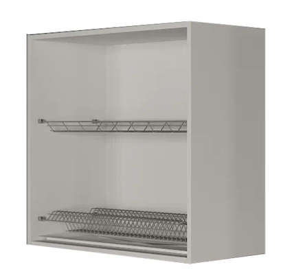 Кухонный шкаф ВС7 80, МДФ Черный матовый/Белый в Перми - изображение 1