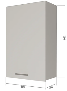 Кухонный шкаф ВС9 60, Антрацит/Белый в Перми