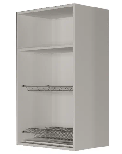 Сушильный шкаф для посуды ВС9 60, МДФ Белый ясень/Белый в Перми - изображение 1