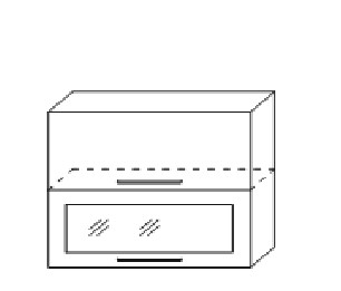 Шкаф кухонный Мыло, настенный с 2 откидными дверями 718*800*320, Ш2О 800 в Перми