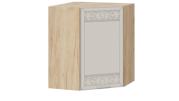 Кухонный угловой шкаф Долорес 1В6У (Дуб крафт золотой/Крем) в Перми - изображение