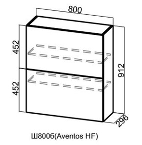 Кухонный шкаф барный Вектор, Ш800б/912, (Aventos HF) в Перми - предосмотр