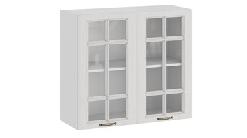 Навесной кухонный шкаф Лина 1В8С (Белый/Белый) в Перми - предосмотр