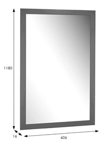 Настенное зеркало BeautyStyle 11 (серый графит) в Перми - предосмотр 7