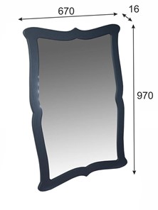 Зеркало настенное Берже 23 (серый графит) в Перми - предосмотр 6