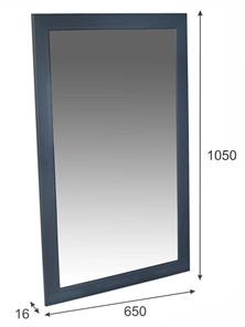 Зеркало настенное Берже 24-105 (серый графит) в Перми - предосмотр 6