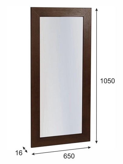 Зеркало настенное Берже 24-105 (Темно-коричневый) в Перми - изображение 3