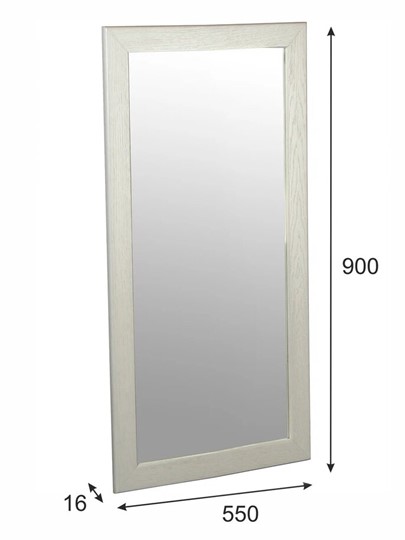 Зеркало настенное Берже 24-90 (Белый ясень) в Перми - изображение 2