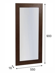 Зеркало настенное Берже 24-90 (темно-коричневый) в Перми - предосмотр 3