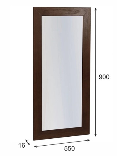 Зеркало настенное Берже 24-90 (темно-коричневый) в Перми - изображение 3