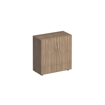 Шкаф для документов низкий закрытый Комфорт, дуб шамони темный (80х38х84) в Перми - изображение