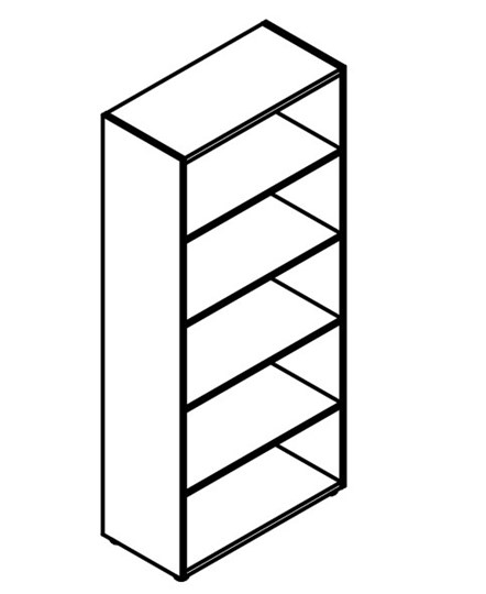 Шкаф с глухими средними дверьми и топом Wave, WHC 85.6 (850х410х1930) Бук Тиара в Перми - изображение 1