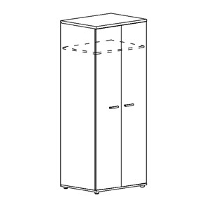 Шкаф для одежды глубокий Albero (78х59х193) в Березниках