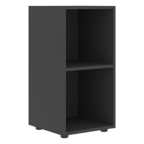 Низкий шкаф колонна FORTA Черный Графит FLC 40 (399х404х801) в Перми