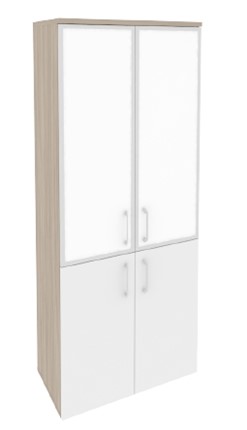 Шкаф O.ST-1.2R white, Дуб Аттик/Белый в Перми - изображение