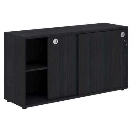 Шкаф со слайд-дверьми XTEN Дуб юкон XLC 1443 (1406х430х750) в Перми - изображение