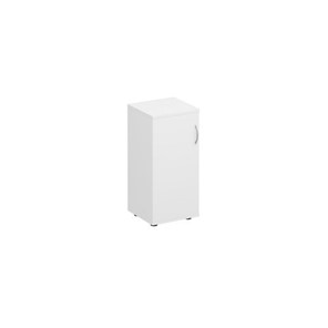 Шкаф для документов низкий узкий закрытый Комфорт, белый премиум (40х38х84) К 508 в Перми