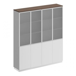 Шкаф для документов со стеклянными дверьми Speech Cube (180.2x40x203.4) СИ 315 ДГ БП ДГ/ХР в Кунгуре