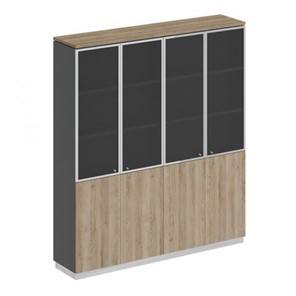 Шкаф для документов со стеклянными дверьми Speech Cube (180.2x40x203.4) СИ 315 ДС АР ДС/ХР в Кунгуре