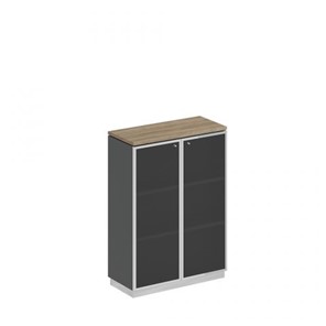 Шкаф для документов средний стекло в рамке Speech Cube (90x40x124.6) СИ 319 ДС АР ХР в Березниках