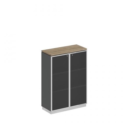 Шкаф для документов средний стекло в рамке Speech Cube (90x40x124.6) СИ 319 ДС АР ХР в Перми - изображение