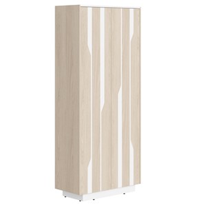 Шкаф гардероб LINE Дуб-светлый-белый СФ-574401 (900х430х2100) в Перми