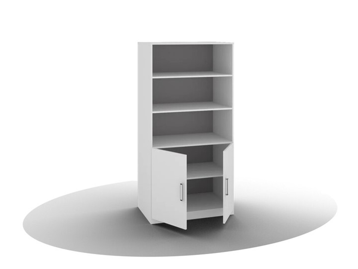 Книжный шкаф ВЕГА ШК-02 (Белый древесный) в Перми - изображение 1