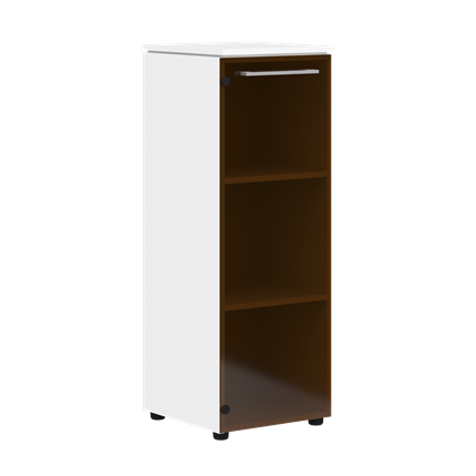 Шкаф средний MORRIS Дуб Базель/Белый MMC 42 (429х423х1188) в Перми - изображение