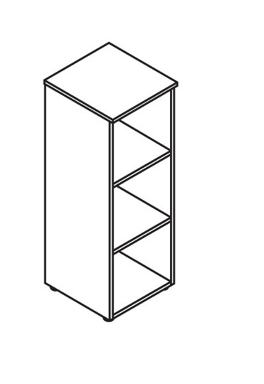 Шкаф средний MORRIS Дуб Базель/Венге Магия MMC 42 (429х423х1188) в Перми - изображение 1