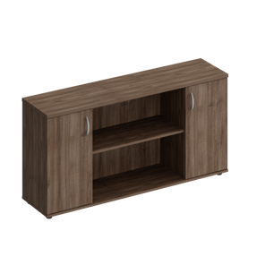 Шкаф комбинированный низкий Комфорт, дуб шамони темный (154x38x75) К.521 в Перми