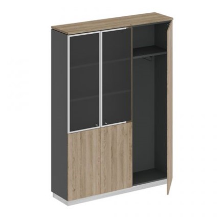 Шкаф комбинированный с гардеробом Bravo (150.2x40x203.4) СИ 310 ДС АР ДС/ХР в Перми - изображение