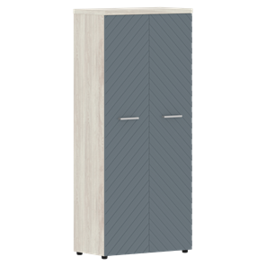 Шкаф с дверцами TORR LUX TLHC 85.1 с глухими дверьми и топом 854х452х1958 Сосна Эдмонт/ Серо-голубой в Перми