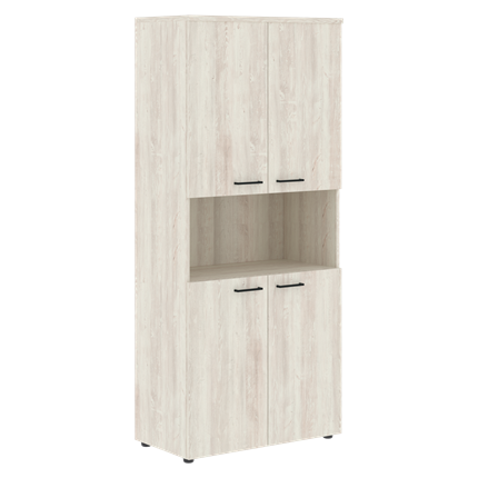 Шкаф с глухими низкими дверьми и топом XTEN сосна Эдмонд XHC 85.4 (850х410х1930) в Перми - изображение