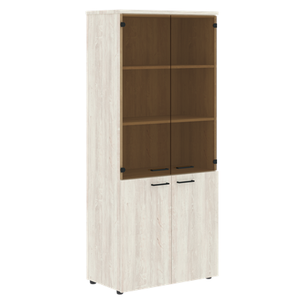 Шкаф с глухими низкими дверьми и топом XTEN сосна Эдмонд XHC 85.2 (850х410х1930) в Перми - изображение
