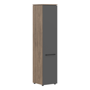 Шкаф с высокий  глухой дверью MORRIS TREND Антрацит/Кария Пальмира MHC 42.1 (429х423х1956) в Перми - предосмотр
