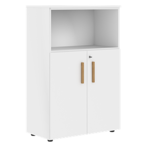 Шкаф с глухими малыми дверьми FORTA Белый FMC 80.1(Z) (798х404х1197) в Березниках