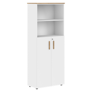 Шкаф с глухими средними дверьми FORTA Белый-Дуб Гамильтон FHC 80.6(Z) (798х404х1965) в Березниках