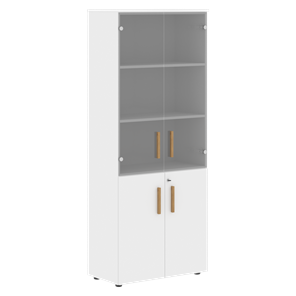 Шкаф широкий высокий FORTA Белый FHC 80.2(Z) (798х404х1965) в Перми