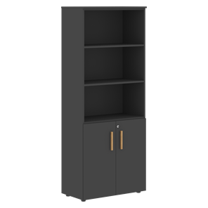 Шкаф  с глухими малыми дверями FORTA Черный Графит  FHC 80.5(Z) (798х404х1965) в Березниках