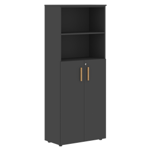 Шкаф широкий высокий FORTA Черный Графит  FHC 80.6(Z) (798х404х1965) в Березниках