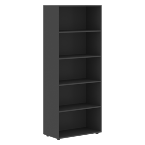 Широкий шкаф высокий FORTA Черный Графит FHC 80.2(Z) (798х404х1965) в Перми - предосмотр 1