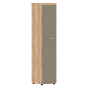 Шкаф-стеллаж TORR LUX TLHC 42.1 колонка с глухой дверью и топом 435х452х1958 Дуб Бофорд/ Капучино в Перми