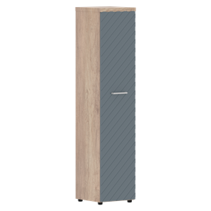 Стеллаж с дверью TORR LUX TLHC 42.1 колонка с глухой дверью и топом 435х452х1958 Дуб Каньон/ Серо-голубой в Перми