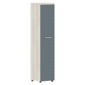 Стеллаж с дверью TORR LUX TLHC 42.1 колонка с глухой дверью и топом 435х452х1958 Сосна Эдмонт/ Серо-голубой в Березниках