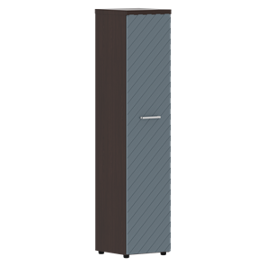 Стеллаж с дверью TORR LUX TLHC 42.1 колонка с глухой дверью и топом 435х452х1958 Венге/ Серо-голубой в Перми