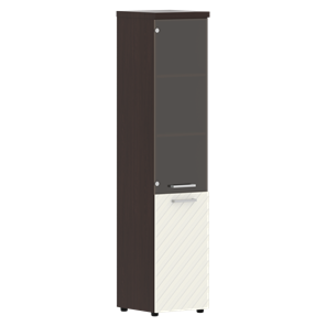 Шкаф-стеллаж TORR LUX TLHC 42.2 L колонка комбинированная с топом 435х452х1958 Венге/ Латте в Перми